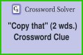 That's hilarious!: 2 wds.