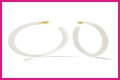 White Hoop Earrings a la Tracee Ellis Ross’ Alison Lou Pair